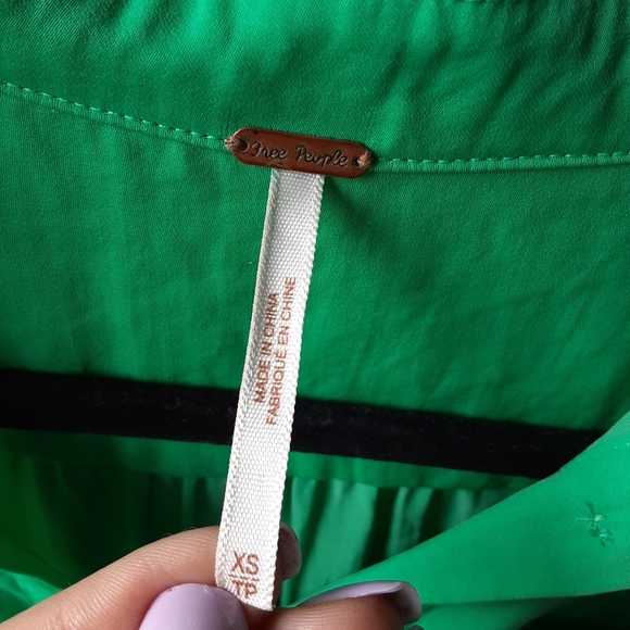 -X-Free People Best Both Worlds Button Down Blouse - Picture 7 of 7